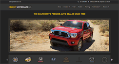 Desktop Screenshot of colonymotorcars.com